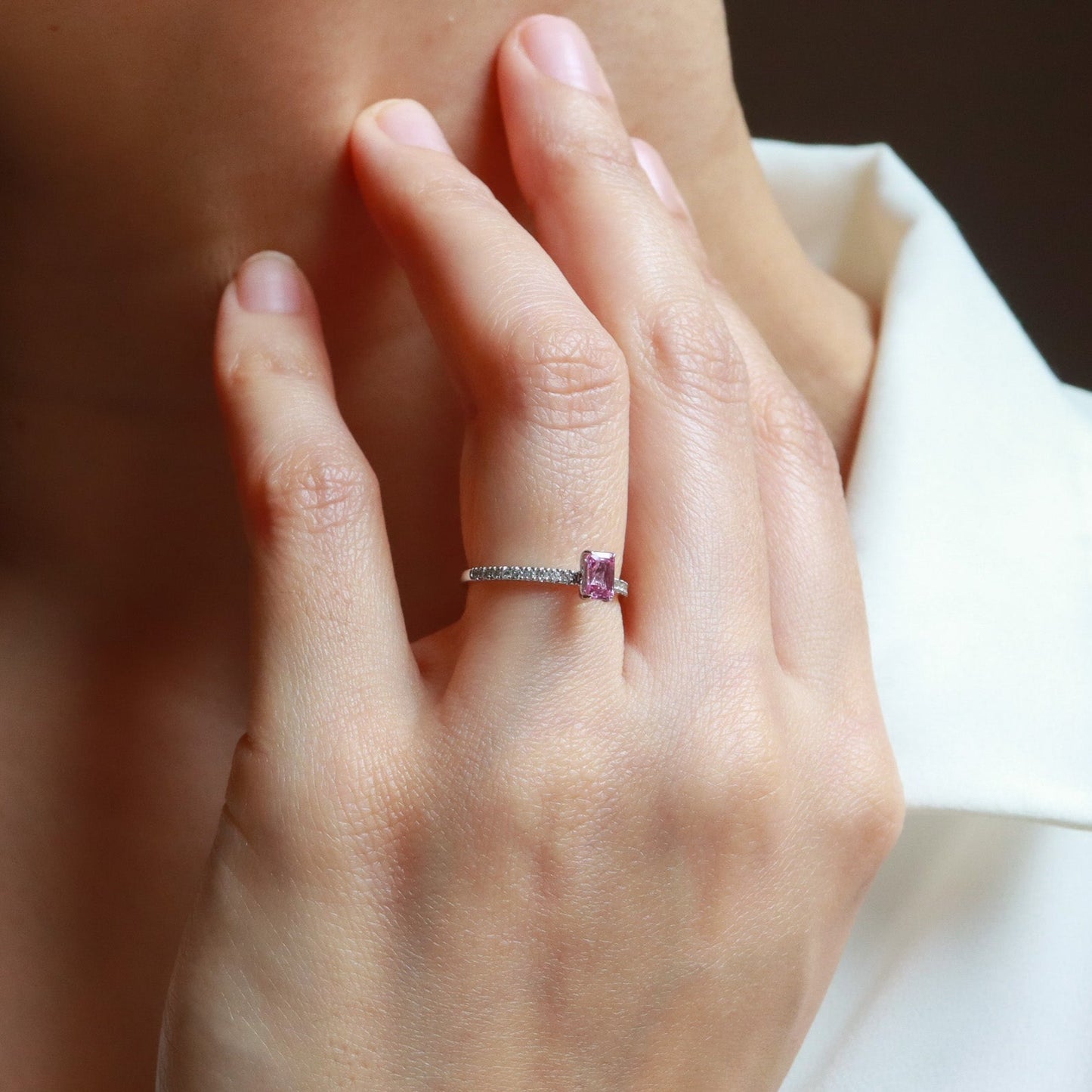 Emerald Pembe Safir & Pırlanta