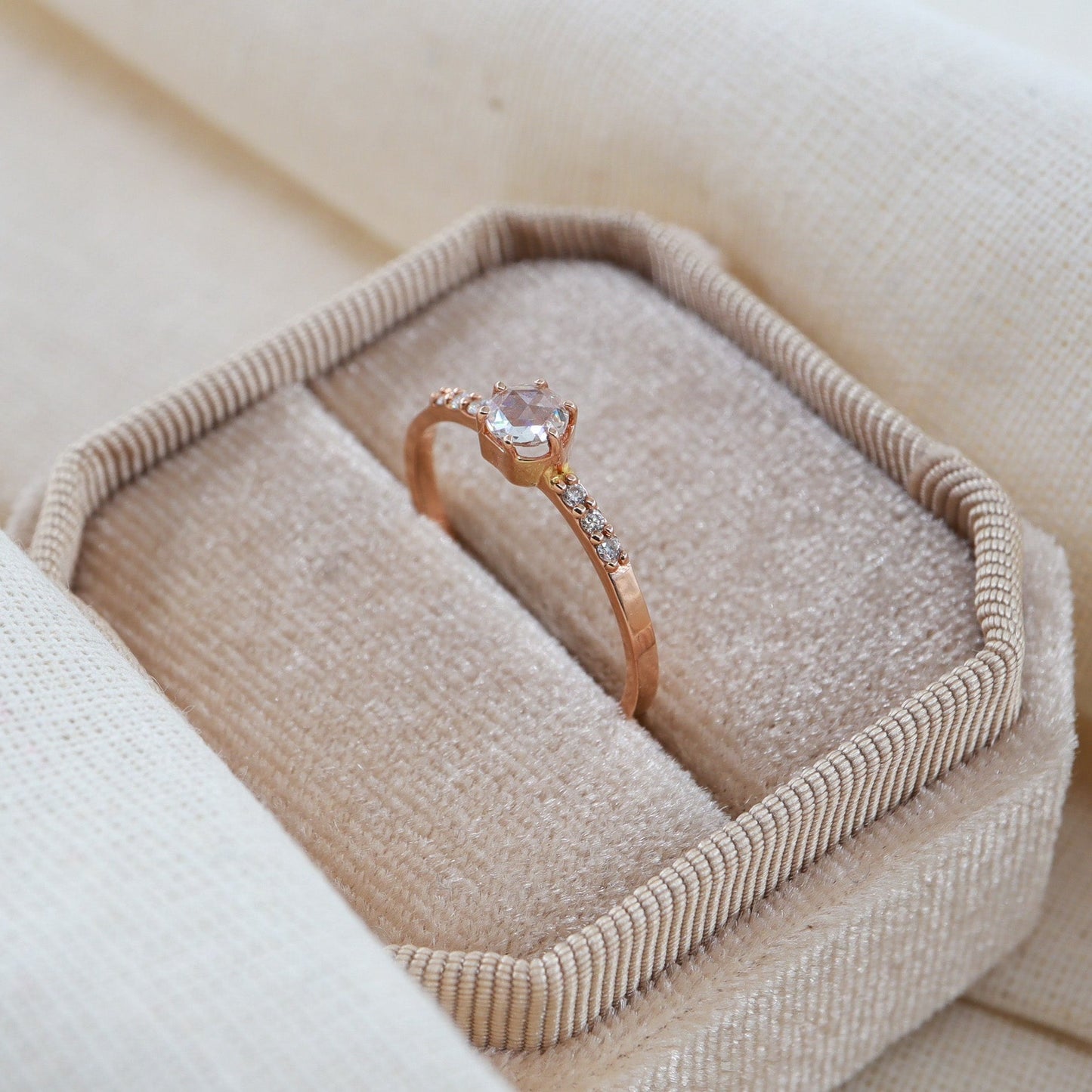 Pırlanta & Elmas Vintage Rose Yüzük