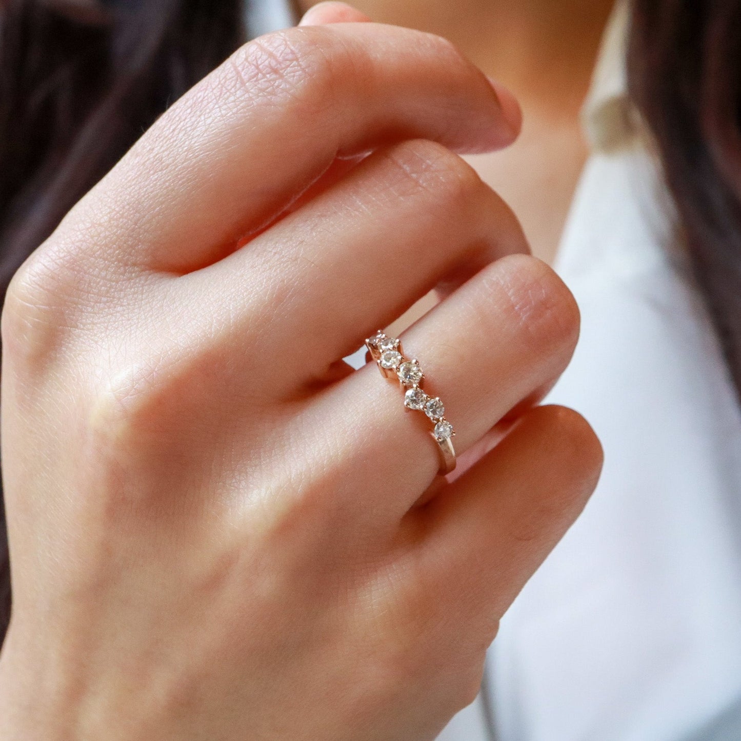 0,53ct Yedi Taşlı Özel Tasarım Pırlanta