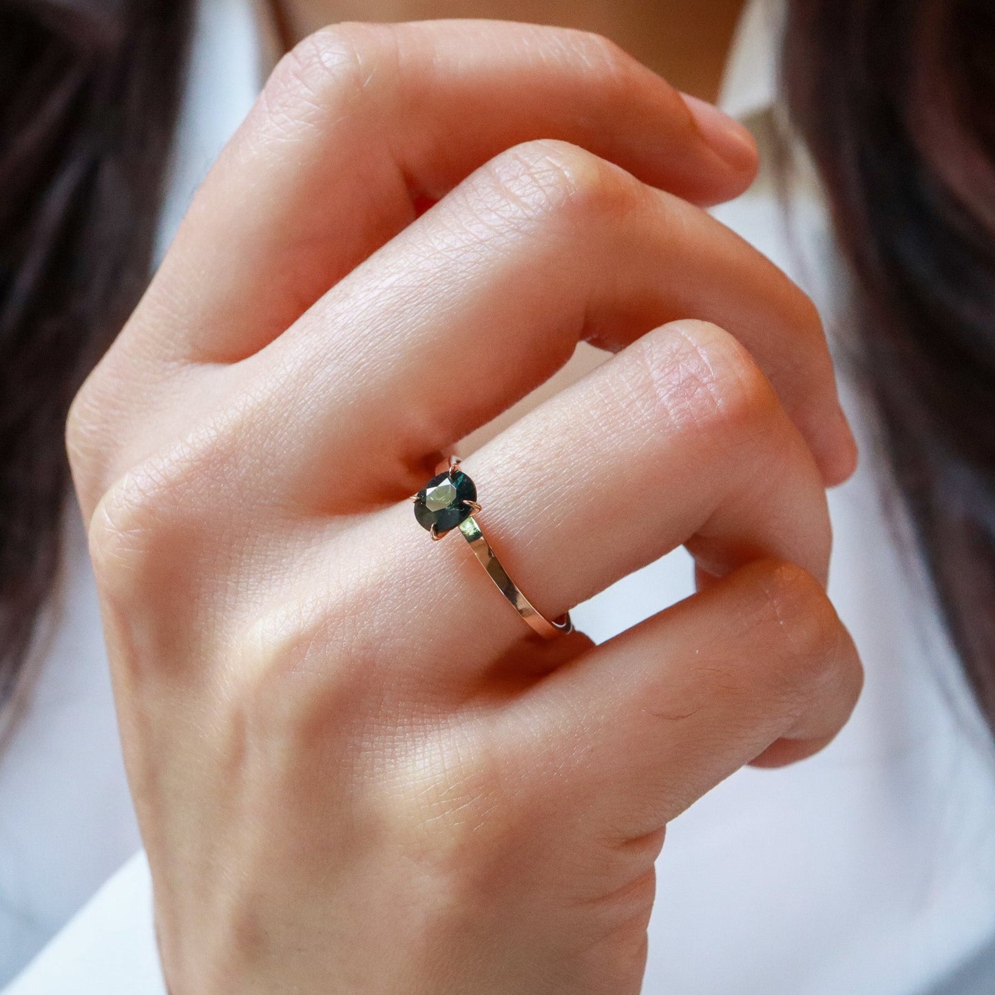 Yeşil Turmalin Vintage Yüzük