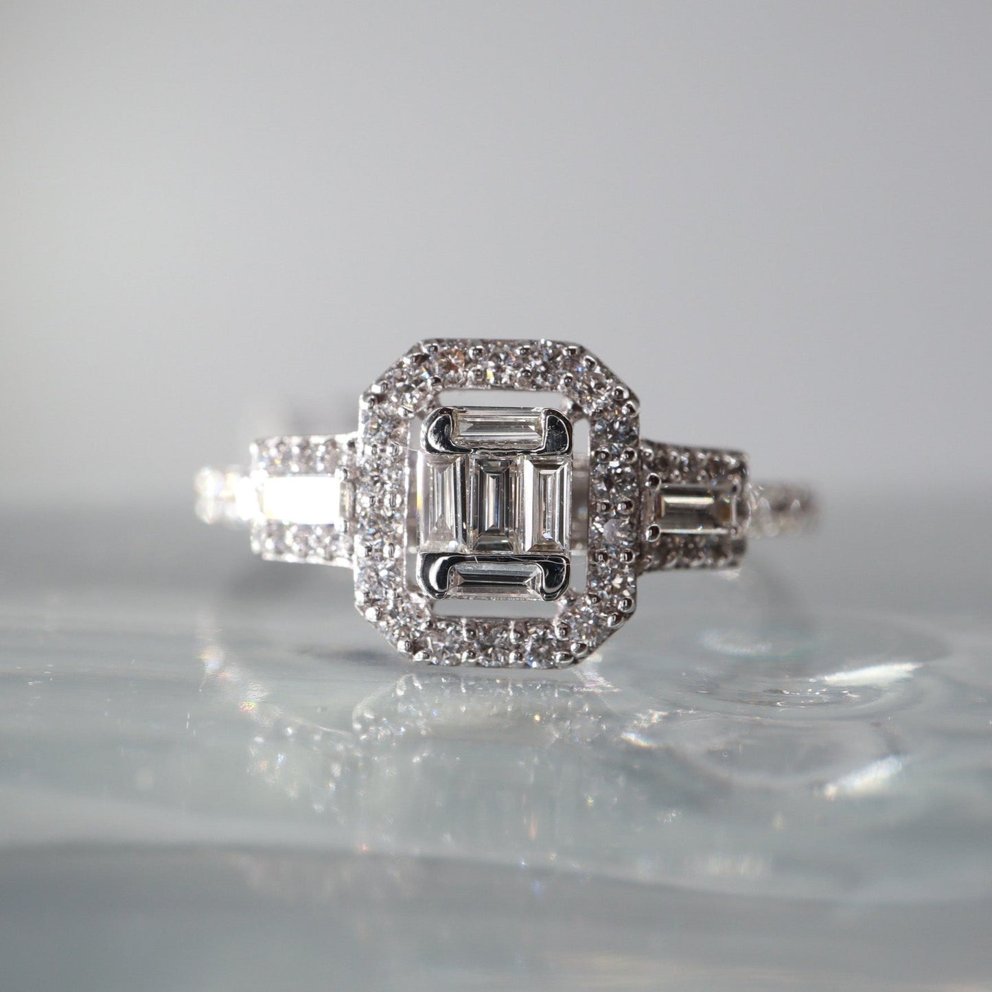 0,70ct Baget Pırlanta Yüzük