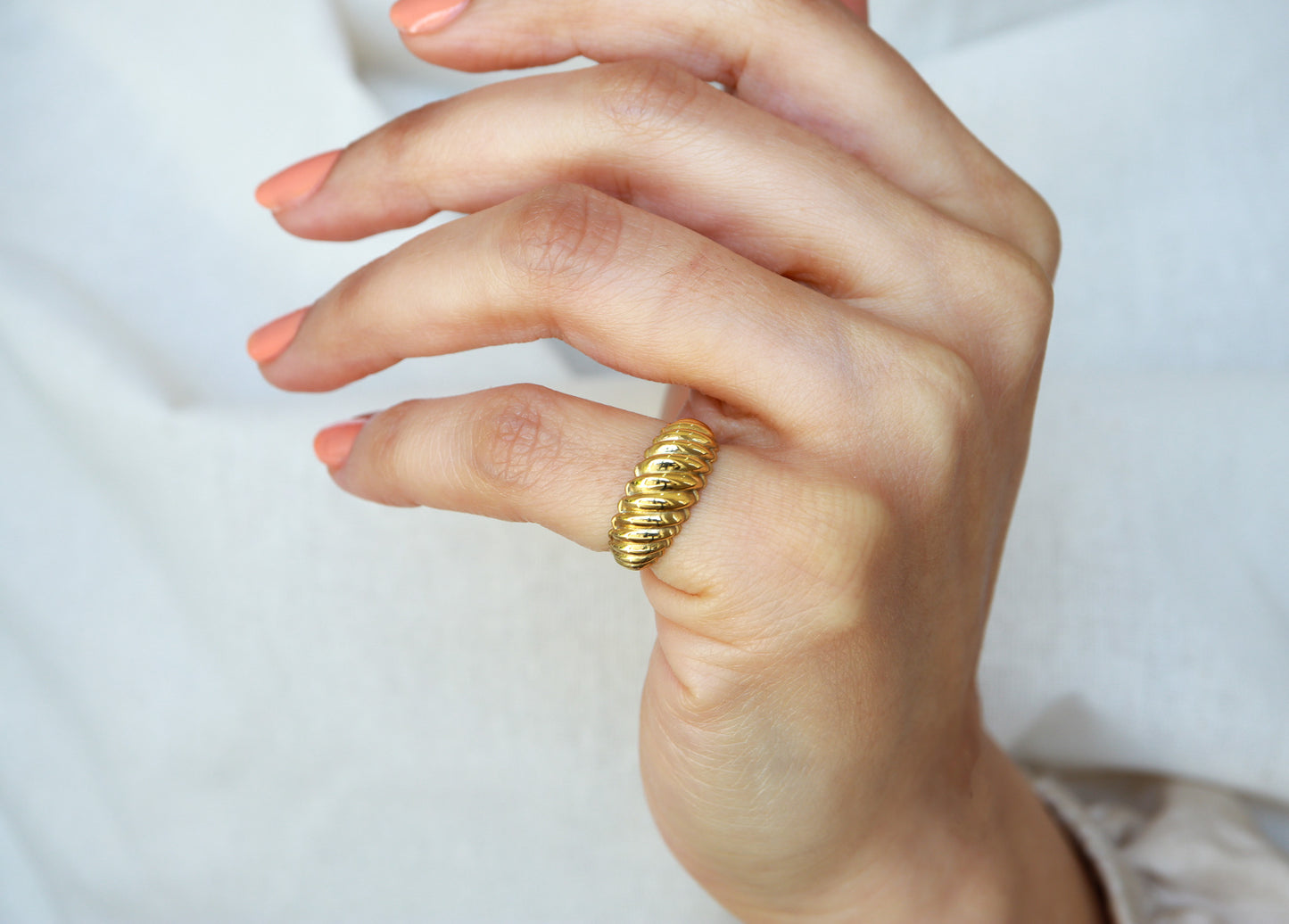 Kruvasan Model Yüzük