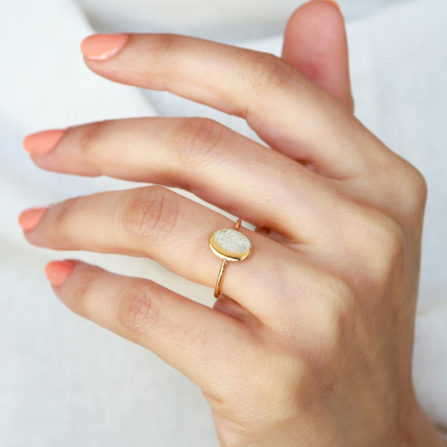 Kişiselleştirilmiş Parmak İzli Yüzük