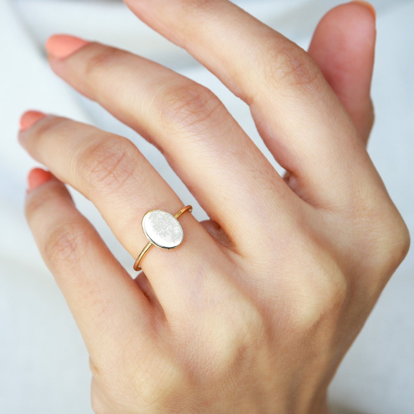 Kişiselleştirilmiş Parmak İzli Yüzük