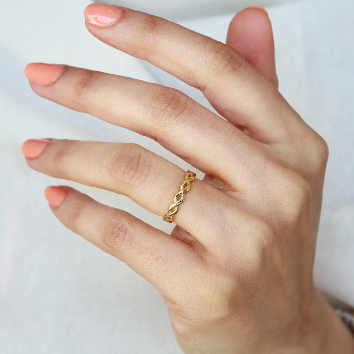 Minimal Örgü Yüzük