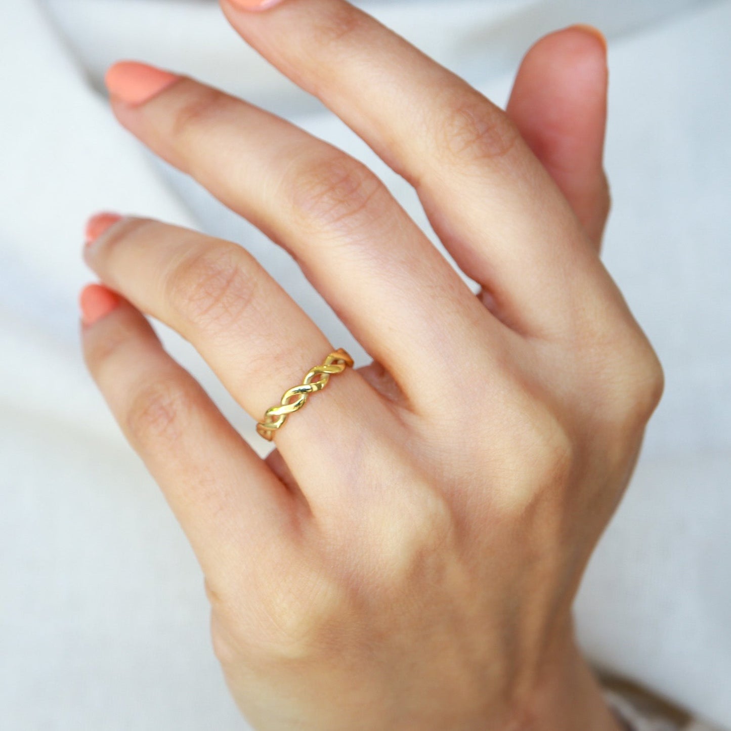 Minimal Örgü Yüzük