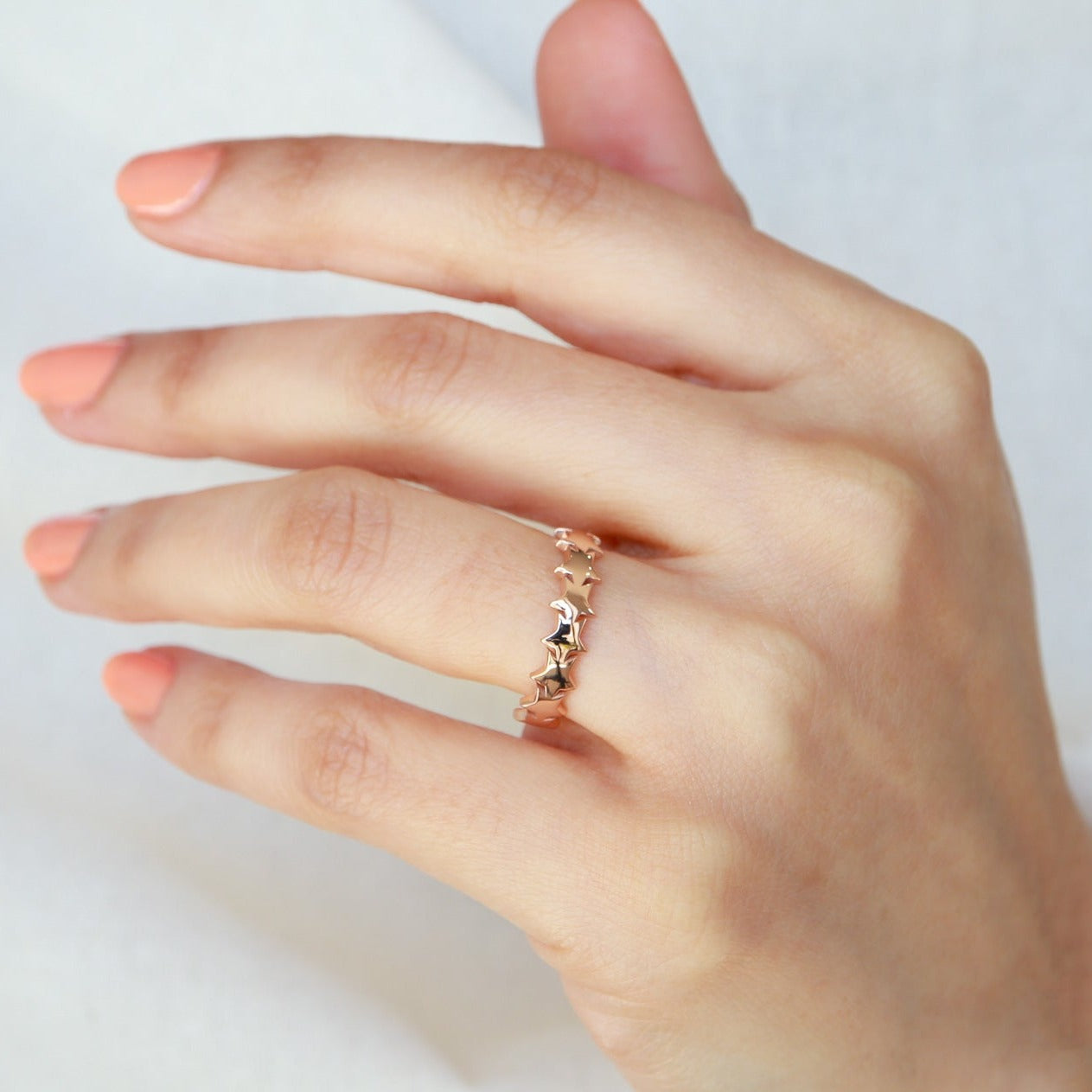 Yıldız Şekilli Minimal Yüzük