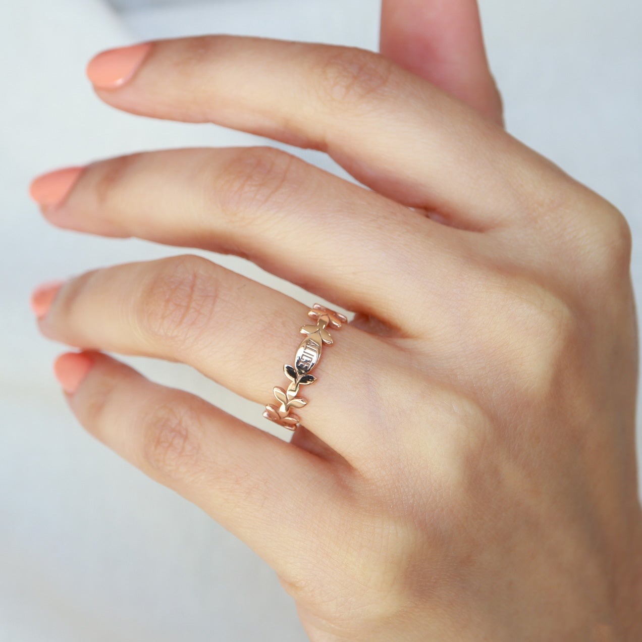 İsimli Minimal Yüzük