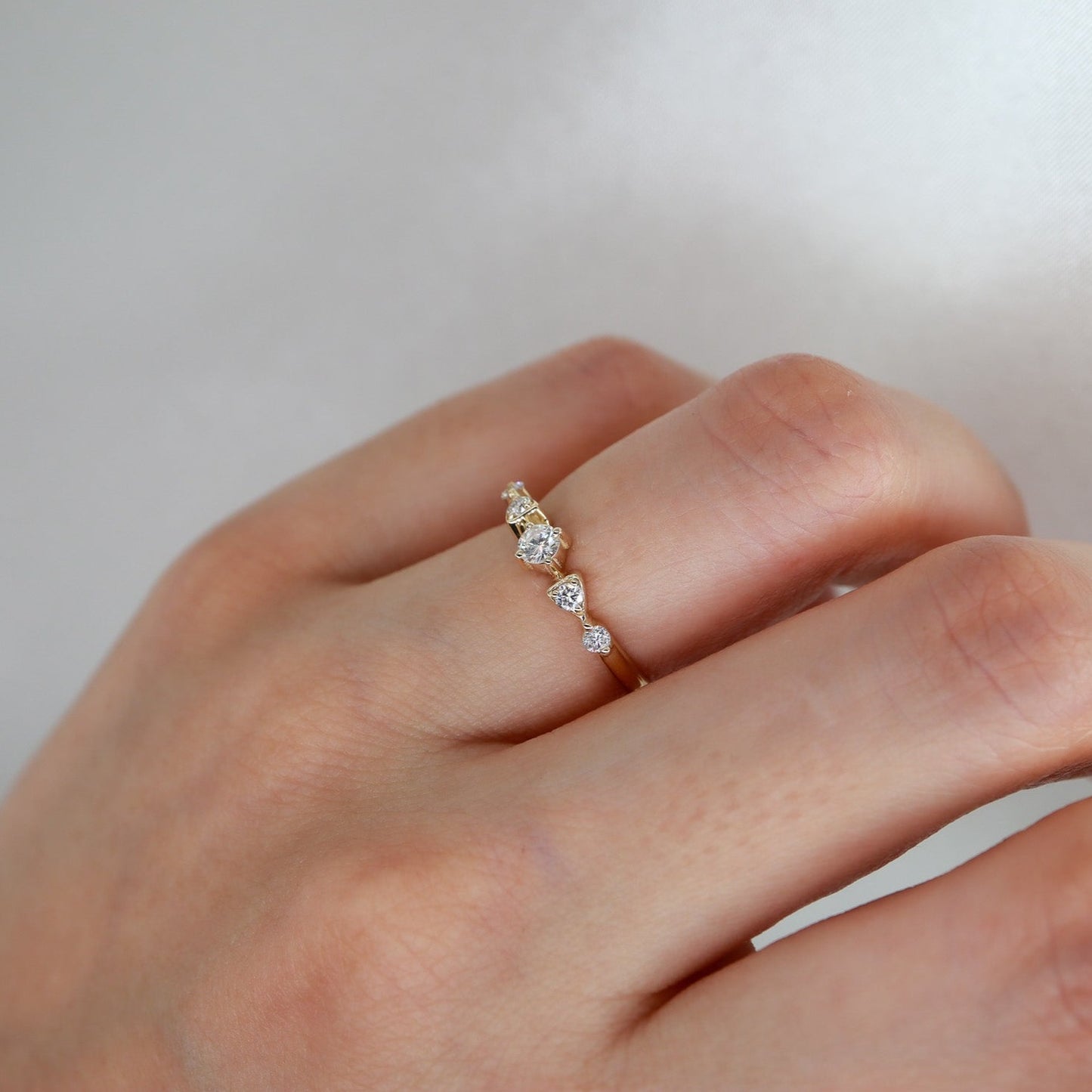 0,25ct Vintage Minimal Pırlanta Yüzük