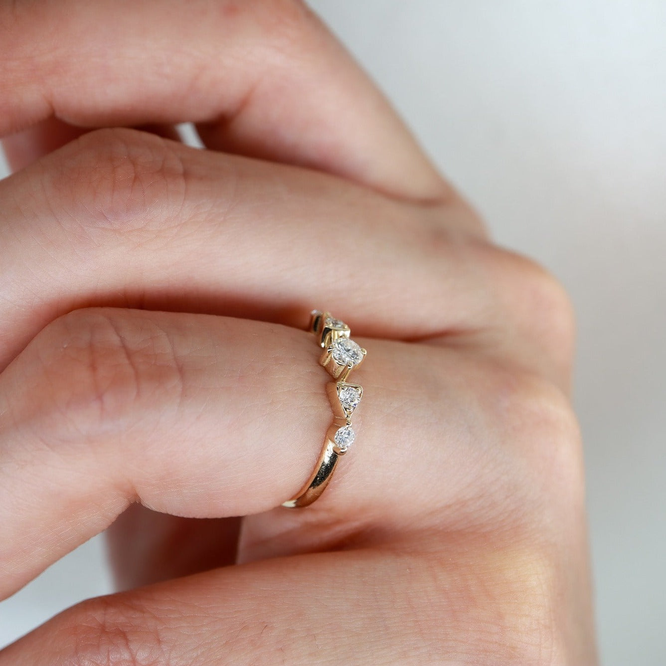 0,25ct Vintage Minimal Pırlanta Yüzük