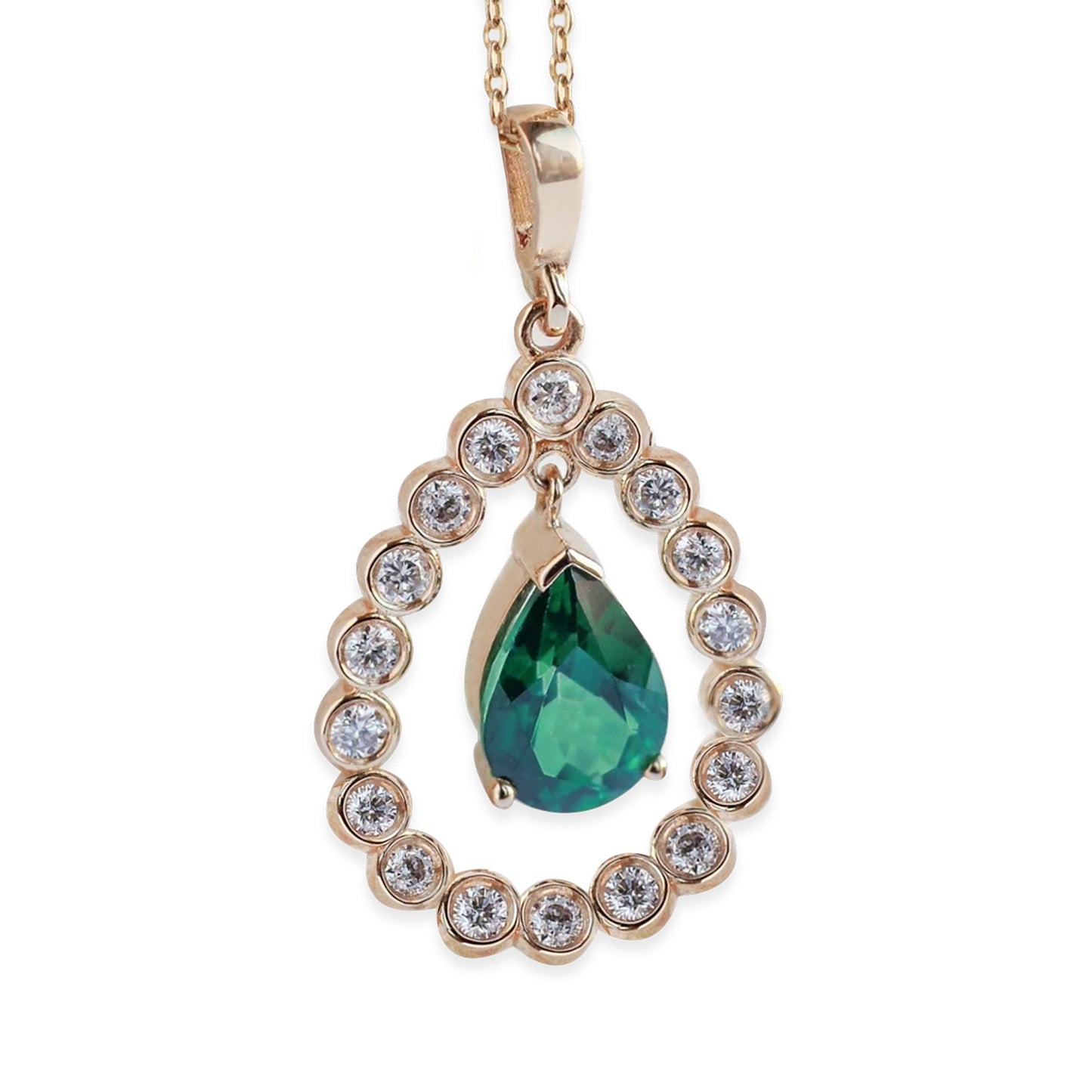 Damla Kesim Topaz & Pırlanta Kolye