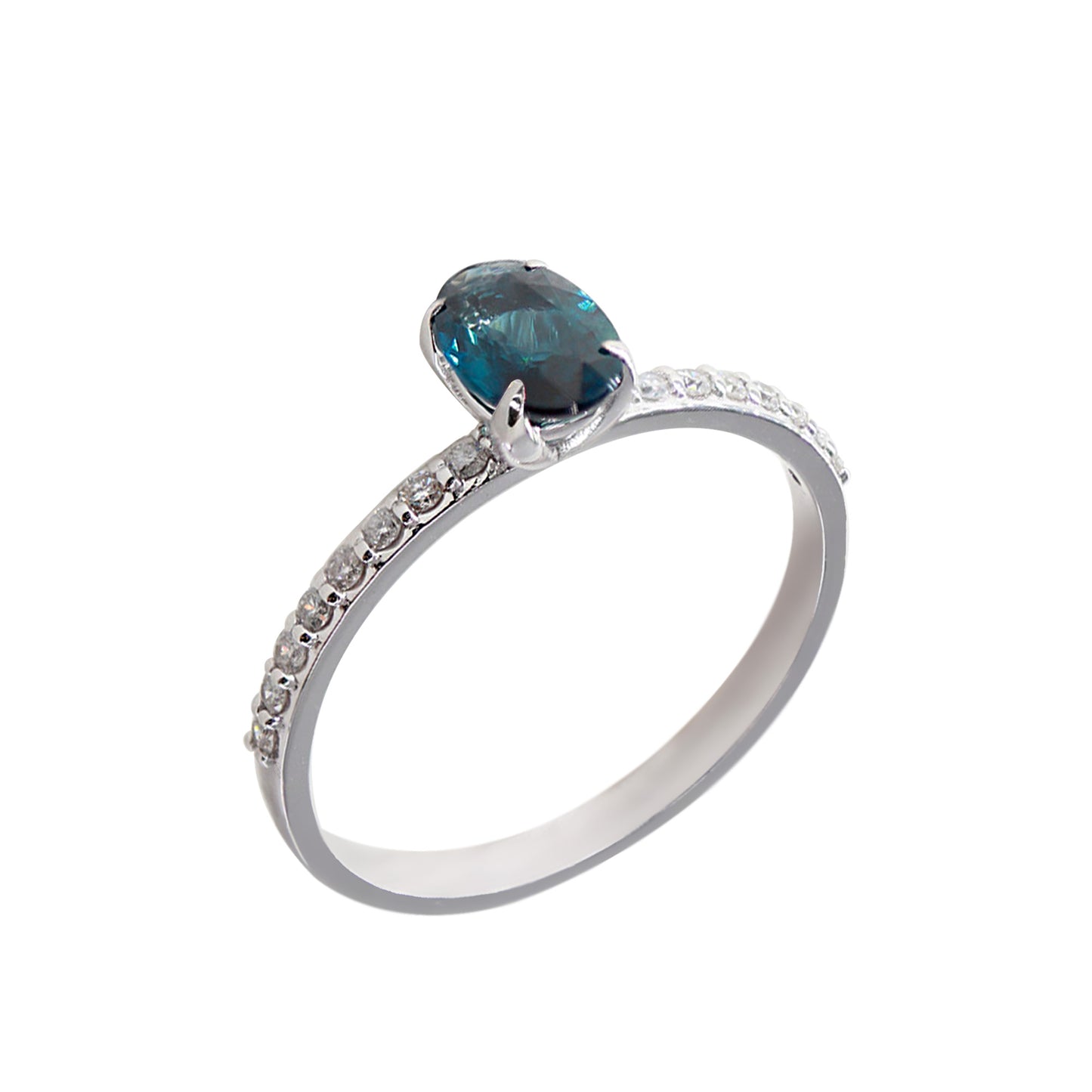 Oval Safir & Pırlanta