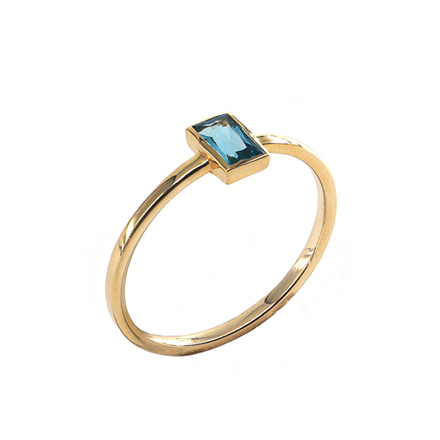 Vintage Baget Kesim Aquamarin