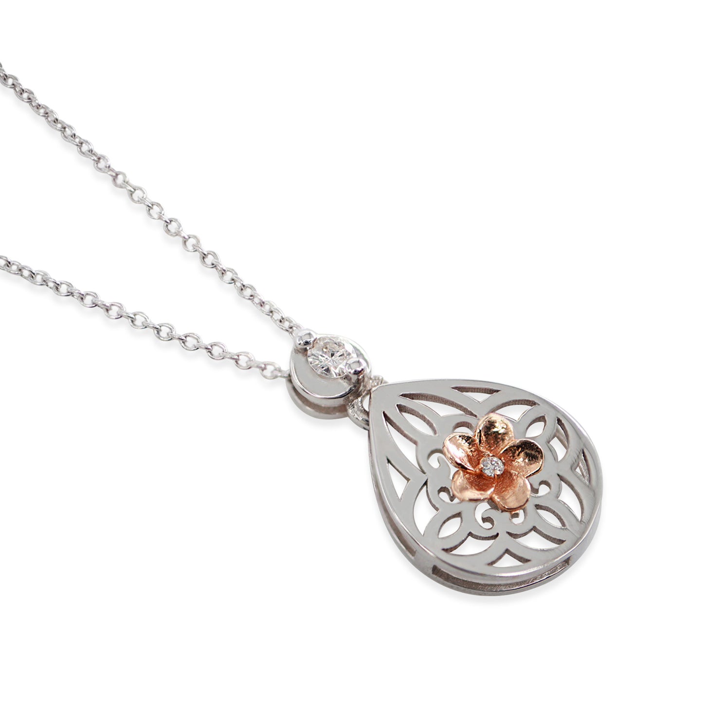 Minimal Pırlantalı Altın Kolye