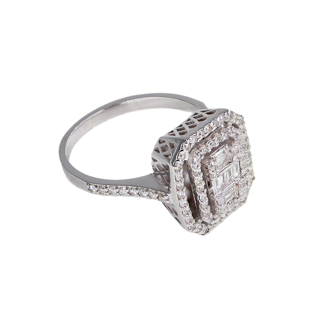 0,45ct Çift Sıralı Baget Pırlanta