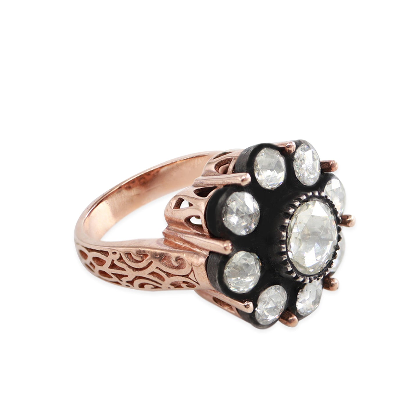 1,50ct Elmas Gül Model Yüzük