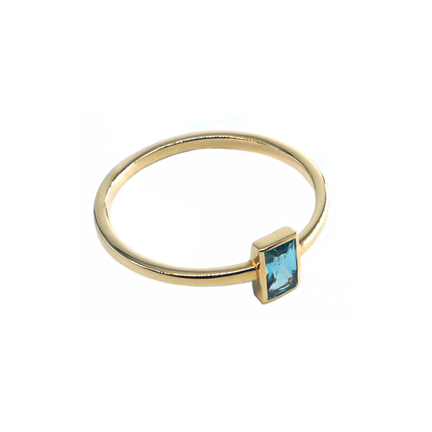 Vintage Baget Kesim Aquamarin