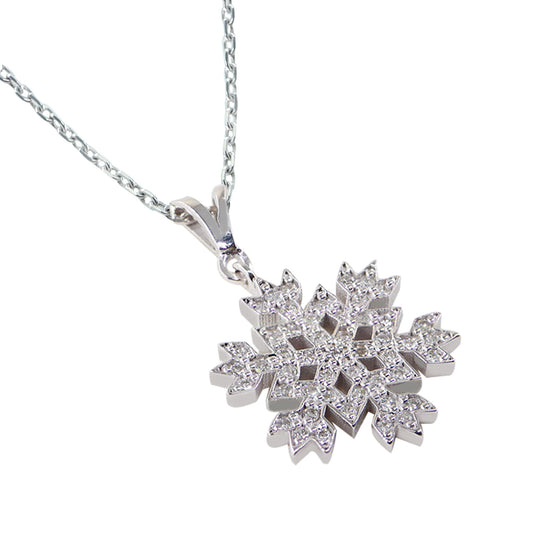Pırlanta Kar Tanesi Kolye