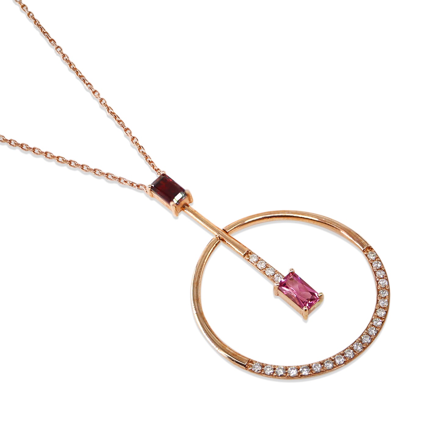 Değerli Taşlar & Pırlantalı Kolye