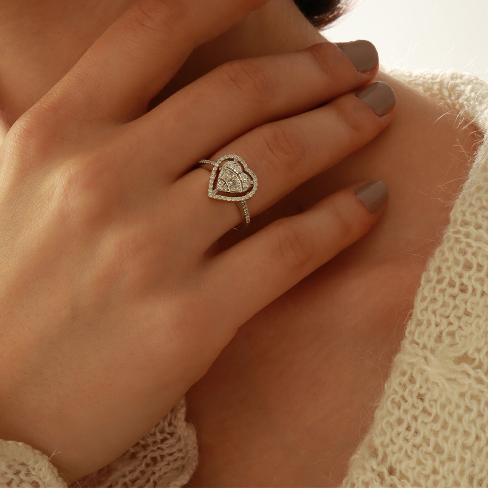 0,45ct Kalp Baget Pırlanta