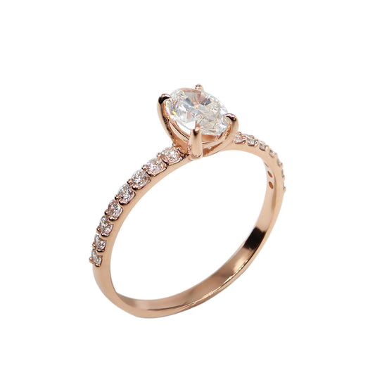 0,70ct Oval Taşlı Pırlanta Yüzük