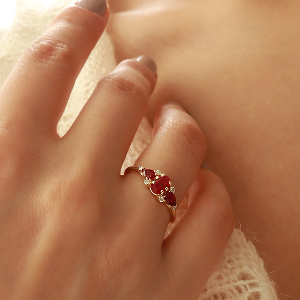 Vintage Yakut & Pırlanta