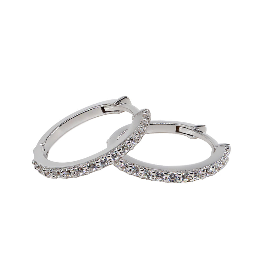 0,30ct Halka Pırlanta Küpe