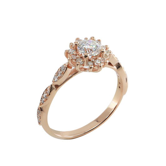 0,65ct Vintage Pırlanta Yüzük