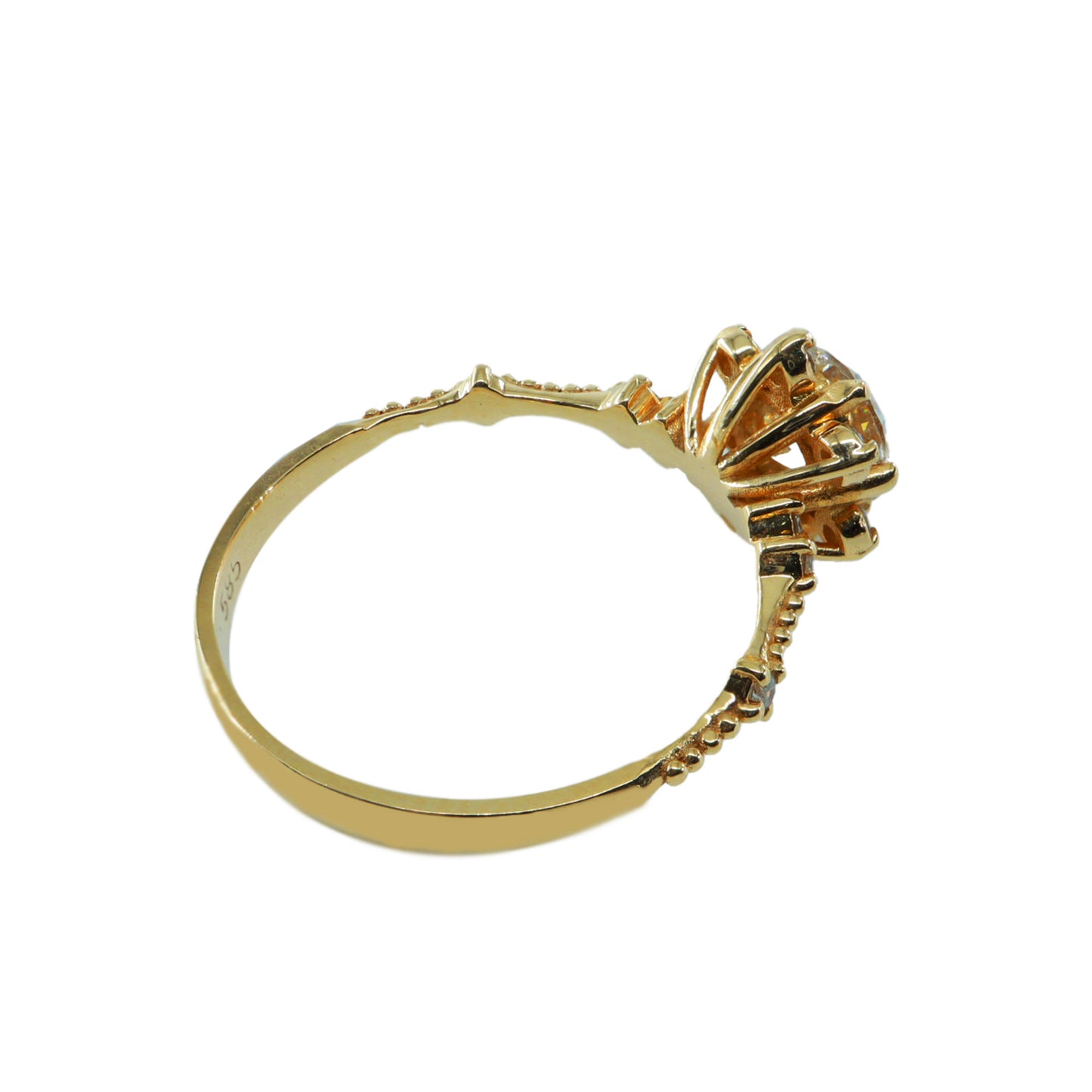 Lotus Tasarım Tektaş Yüzük