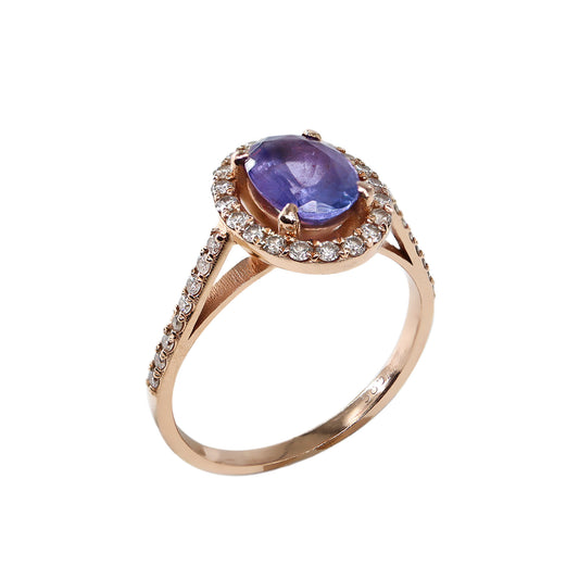 Tanzanit & Pırlanta Tasarım Yüzük