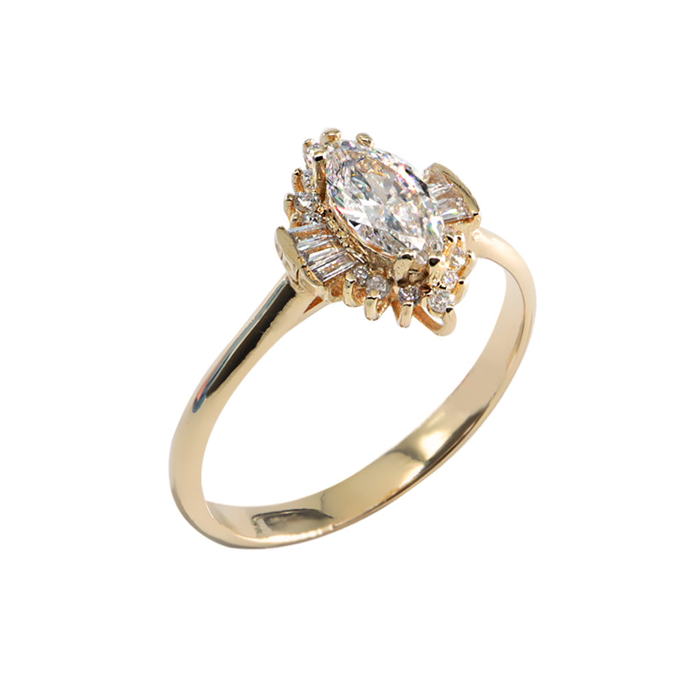 0,55ct Vintage Pırlanta Tasarım Yüzük